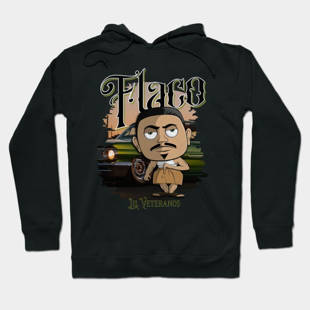 Custom Lil Veterano “Flaco” Hoodie by NUNEZ CREATIONS